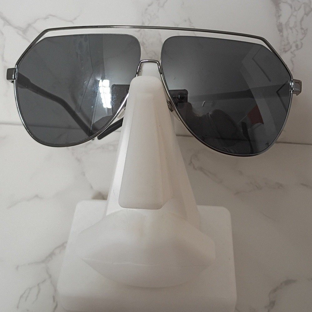 DOLCE & GABBANA Men's Gunmetal Aviator Sunglasses w/ Burgundy Velvet Case - NWOT